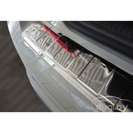 Накладка заднего бампера для Audi Q2 2016-... нержавеющая сталь